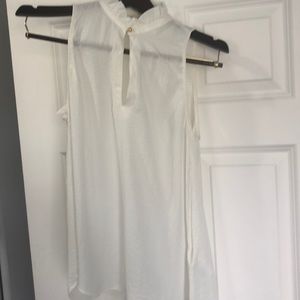 Cream keyhole neck tank